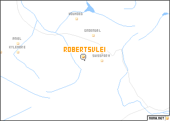 map of Robertsvlei