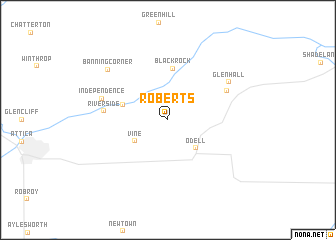 map of Roberts