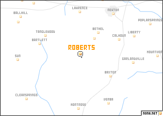 map of Roberts