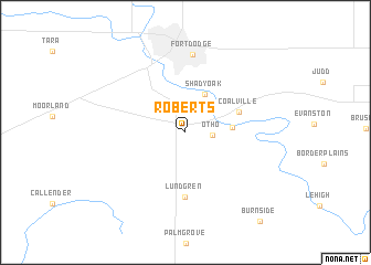 map of Roberts