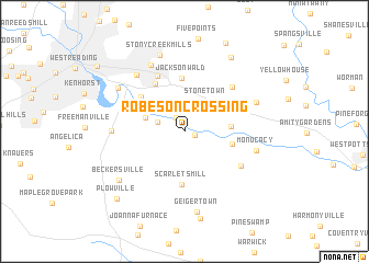 map of Robeson Crossing