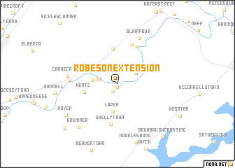 map of Robeson Extension