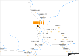 map of Robeşti