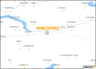 map of Robežkrogs