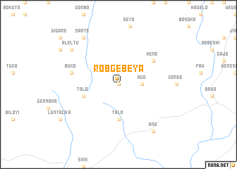 map of Rob Gebeya