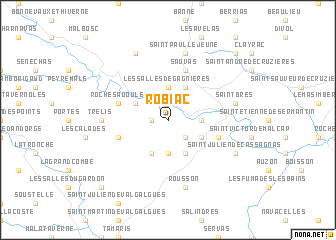 map of Robiac