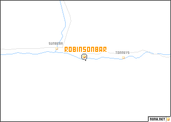 map of Robinson Bar