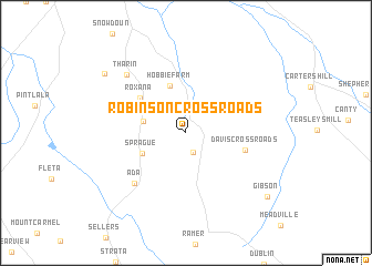 map of Robinson Crossroads