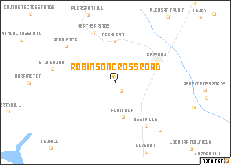 map of Robinson Crossroad