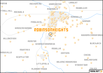 map of Robinson Heights