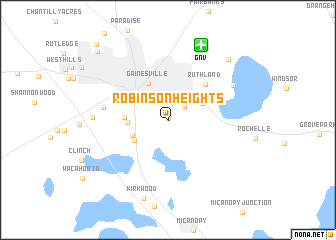 map of Robinson Heights