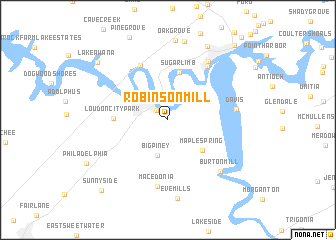 map of Robinson Mill