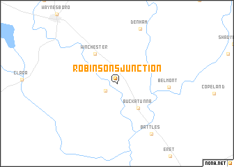 map of Robinsons Junction