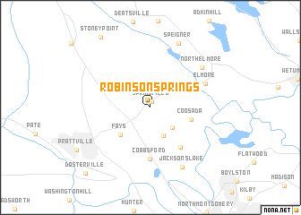 map of Robinson Springs