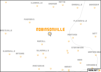 map of Robinsonville