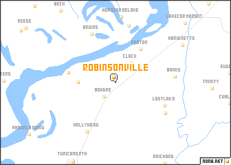 map of Robinsonville