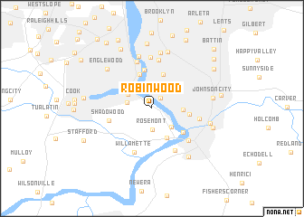 map of Robinwood