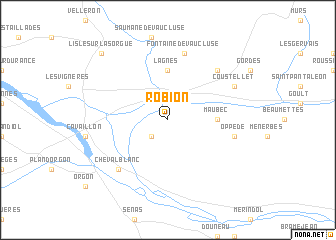 map of Robion