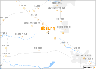 map of Roblar