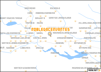 map of Robleda-Cervantes