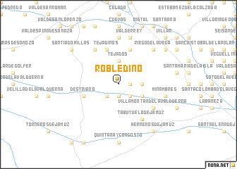 map of Robledino