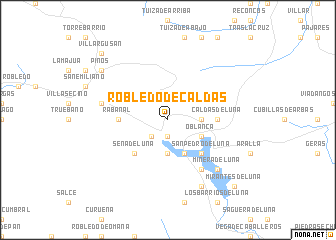 map of Robledo de Caldas