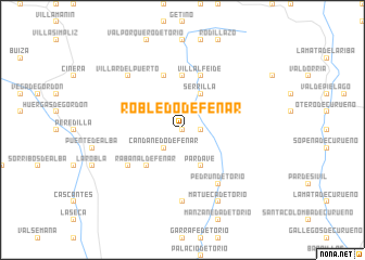 map of Robledo de Fenar