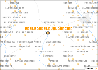 map of Robledo de la Valdoncina