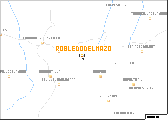 map of Robledo del Mazo