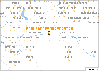 map of Robledo de Sobrecastro