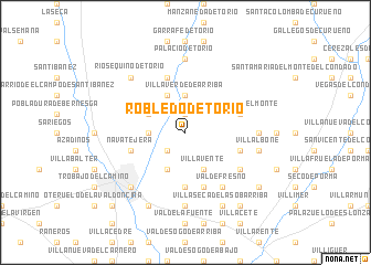 map of Robledo de Torío