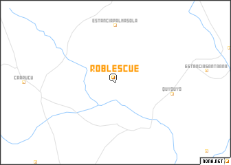 map of Robles-cué