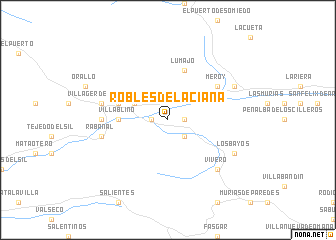 map of Robles de Laciana