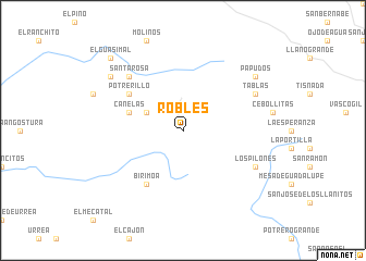 map of Robles