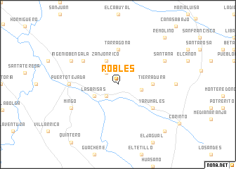 map of Robles