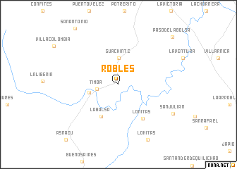 map of Robles