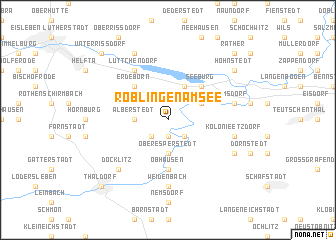 map of Röblingen am See