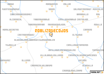 map of Robliza de Cojos