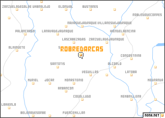 map of Robredarcas