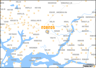 map of Robros