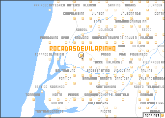 map of Roçadas de Vilarinho