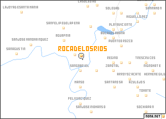 map of Roca de los Rios