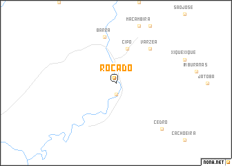 map of Roçado