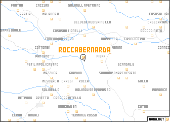 map of Roccabernarda
