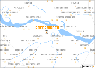 map of Roccabianca