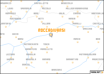 map of Rocca di Varsi