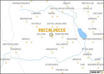map of Roccalvecce