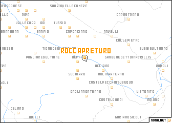 map of Roccapreturo