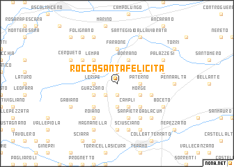 map of Rocca Santa Felicita