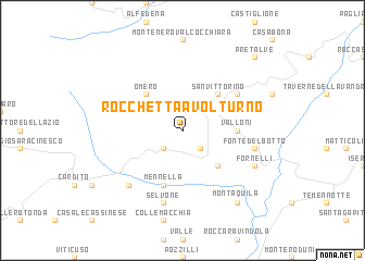 map of Rocchetta a Volturno